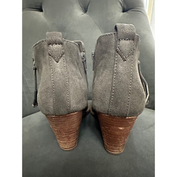 Report Dark Gray Wedge Perforated Booties Woman 6.5 - Picture 4 of 5